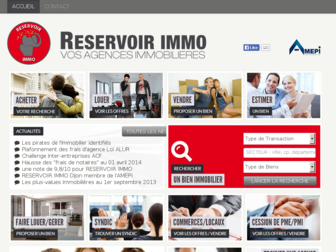 reservoirimmo.fr website preview