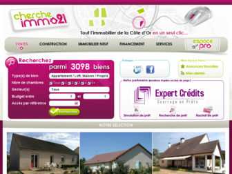 chercheimmo21.fr website preview