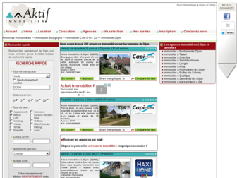 immobilier-dijon.aktifimmo.com website preview