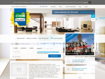 beaune.cimm-immobilier.fr website preview