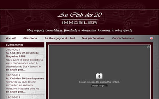 auclubdes20immobilier.com website preview