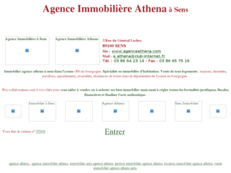 agenceathena.free.fr website preview