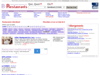 montbard.bourgogne-restaurants.com website preview