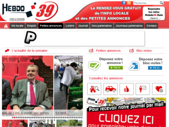 hebdo39.fr website preview