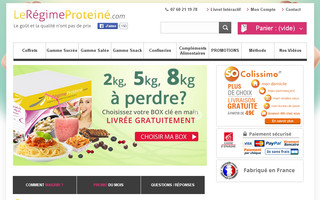 leregimeproteine.com website preview