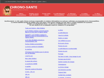 sante-chrono.fr website preview