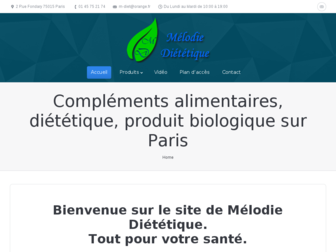 melodiediet.fr website preview