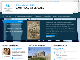 gautreau-legall-dinan.notaires.fr website preview