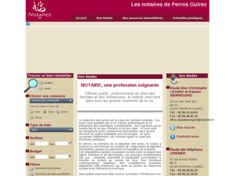 notaires-perros-guirec.fr website preview