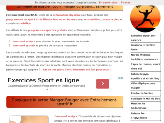 entrainement-sportif.fr website preview