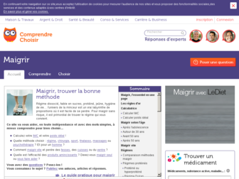 maigrir.comprendrechoisir.com website preview