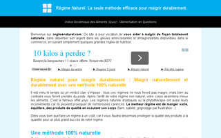 regimenaturel.com website preview