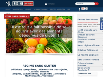 regimesansgluten.info website preview