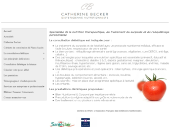 catherinebecker.fr website preview