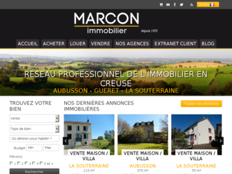 marcon-immobilier.com website preview