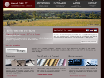 huissier-gallet.fr website preview