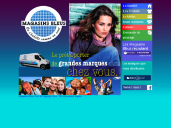 magasins-bleus.com website preview