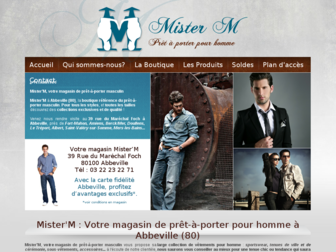 mister-m.fr website preview