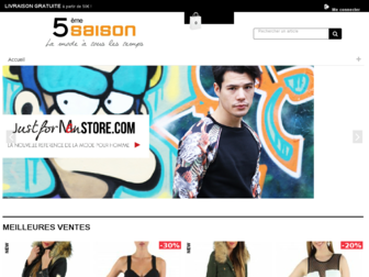 5emesaison.fr website preview