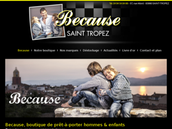 because-saint-tropez.fr website preview