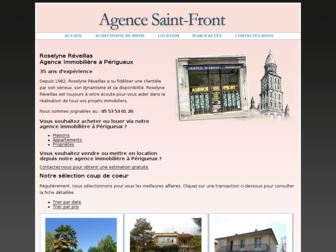 saint-front-immobilier.fr website preview