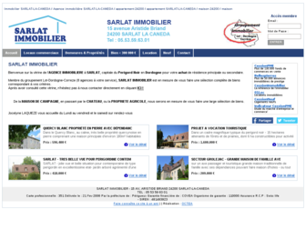 sarlat-immobilier.octissimo.com website preview