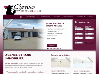 cyranoimmobilier.fr website preview
