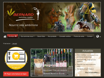 bernardnutritionequine.com website preview