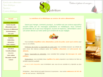 sv-nutrition.com website preview