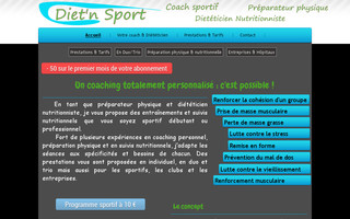 dietnsport.net website preview
