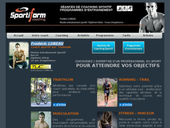 sportiform.com website preview