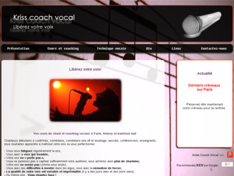kriss-coach-vocal.fr website preview