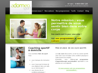 adomeo-sport.com website preview