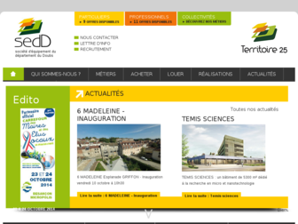 sedd25.fr website preview