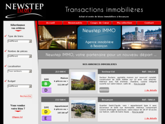 newstep-immo.fr website preview