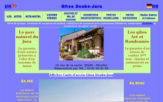 jura-gites.fr website preview