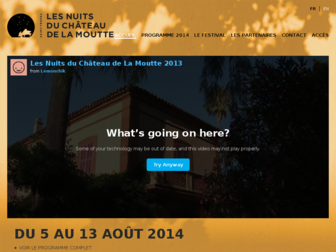 lesnuitsduchateaudelamoutte.com website preview
