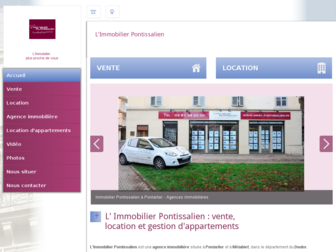 immobilier-pontissalien.fr website preview