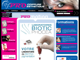 procoiffure.fr website preview