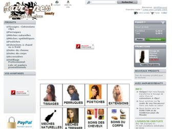 hairnessbeauty.com website preview