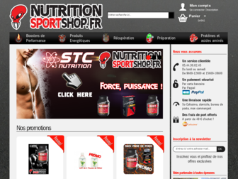 nutritionsportshop.fr website preview