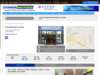 limoges.fitnessboutique.fr website preview