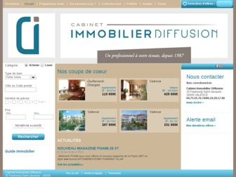 cabinetimmobilierdiffusion.com website preview