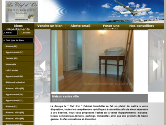 clef-dor-immo.com website preview