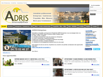 adris-entreprises.octissimo.com website preview