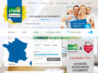 cimm-immobilier.fr website preview