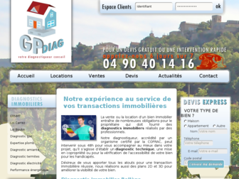 gp-diag.fr website preview