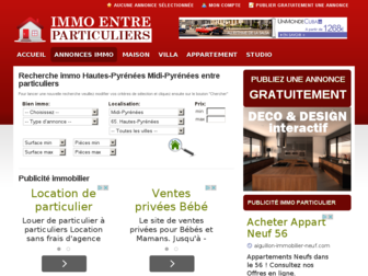 hautes-pyrenees.immo-entre-particuliers.com website preview