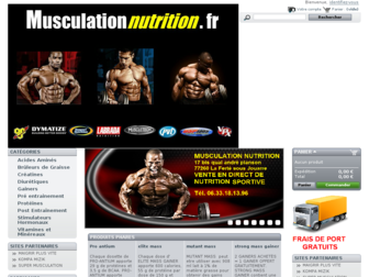 musculationnutrition.fr website preview