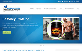 proteines-musculation.com website preview